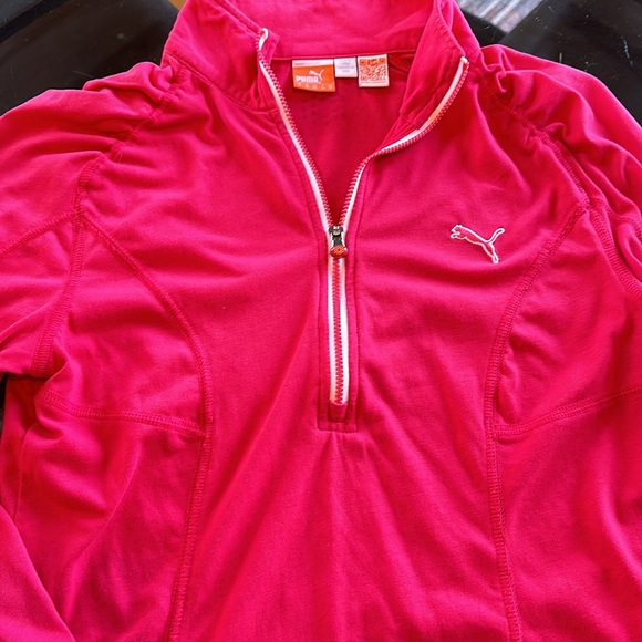 🩷pink Puma sz Small pullover mock neck - Picture 3 of 4